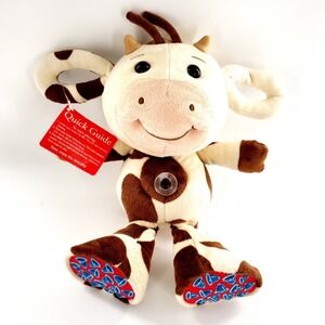 MagIQ Tiny Love DOT Cow Developmental Toy Belly Stuffed Animal 13" Plush Tested